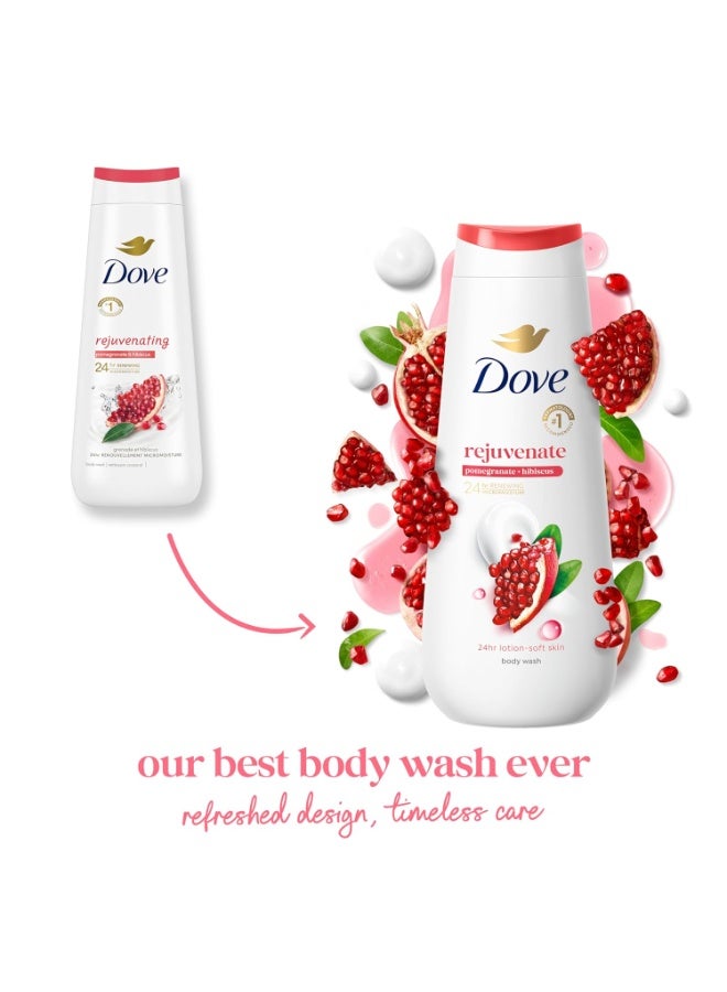 دوف غسول الجسم دوف ريجوفينيت بالرمان والكركديه، 651 مل (22 أونصة) - Image 2